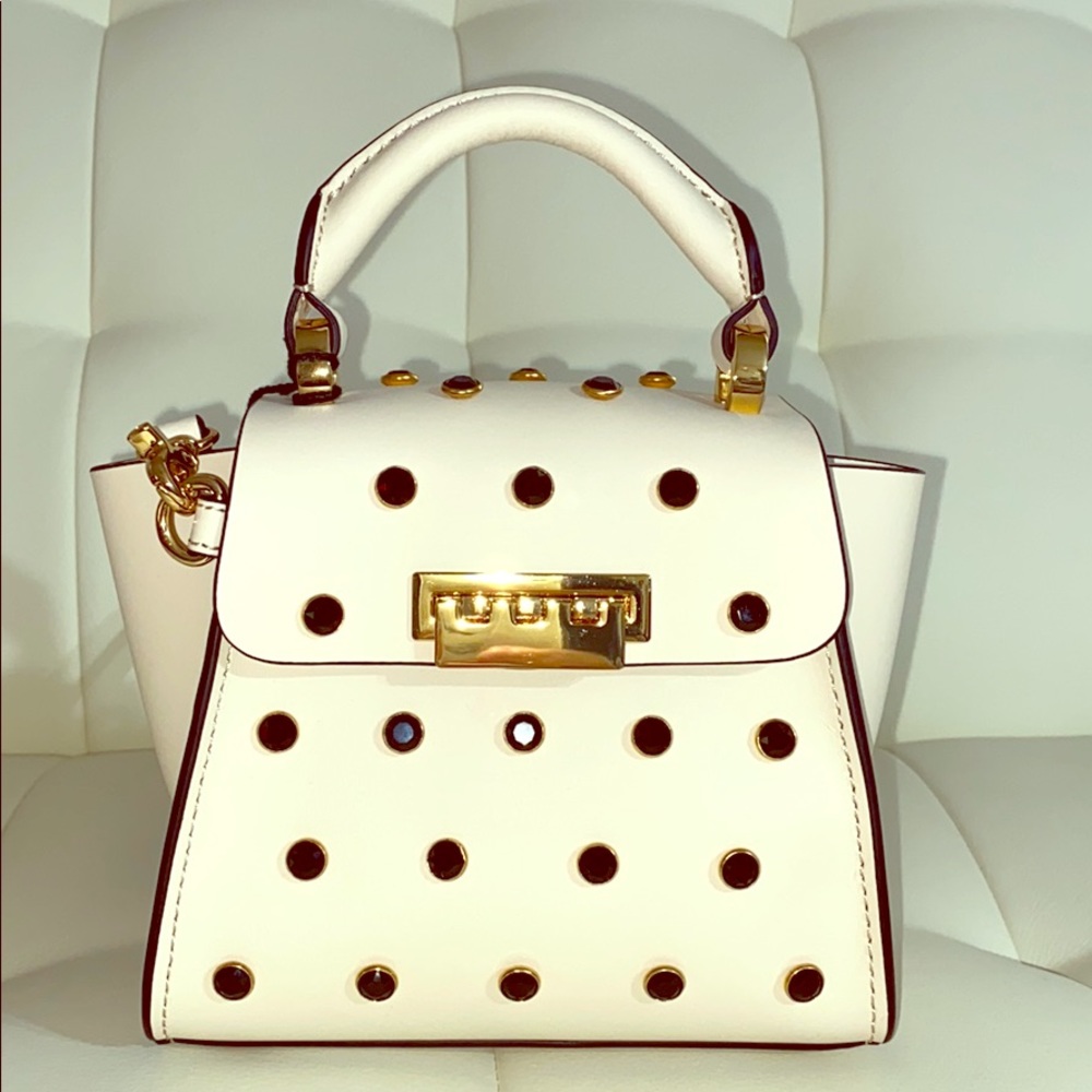 New with tag Zac Posen Mini Purse Ivory Jewel